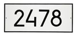 Personalized Cast Metal Address plaque - The Extra Large, Modern Hartford Plaque. Made in the USA. Display your address and street name. Custom house number sign. Measures 23.25" x 10" x 0.375"