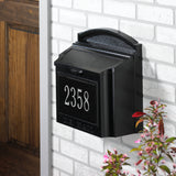 Personalized Whitehall Wall Mailbox with Address Plaque -- 4 COLORS AVAILABLE, Box Dimensions - 14.5" x 15" x 8"