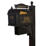 Personalized Whitehall The Ultimate Mailbox & Post Package -- 4 COLORS AVAILABLE, BOX DIMENSIONS - 9.625" X 13" X 20.375"