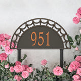 Personalized Cast Metal Address plaque - The Federal Extra Grande Lawn sign Display your address Custom house number sign. Measures - 24.0" X 12.0" X 0.6". 5 Colors Available