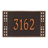The Boston Address Plaque (Wall Mounted Plaque)-- 6 SIGN COLORS AVAILABLE, Measures 16.5" x 11" x 0.375"