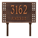 The Lawn Mount, Boston Address Plaque -- 6 SIGN COLORS AVAILABLE, Measures 16.5" x 11" x 0.375"