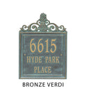 The Lanai Address Plaque (Wall Mounted Plaque) -- 7 SIGN COLORS AVAILABLE, Measures 15" x 11" x 0.375"