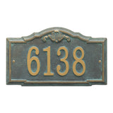 The Gatewood Address Plaque (Wall Mounted) - 7 SIGN COLORS AVAILABLE, Measures 14.25" x 8.5"