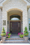The Flowering Poppies Address Plaque -- 7 SIGN COLORS AVAILABLE, Measures 15.6" x 8.75" x 0.375"