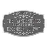 The Brookfield Plaque -- 12 SIGN COLORS AVAILABLE, Measures 14.5" x 9.0" x .32"