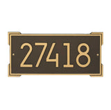 The Modern Roanoke Address Plaque -- 7 COLORS AVAILABLE, Measures - 16.25" x 7.75" x .325"