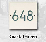Personalized Cast Metal Address plaque - The Modern Square. Display your address Custom house number sign. Measures - 11" x 11" x .325"