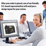 Personalized Whitehall Delux Capital Mailbox with Door Side Plaques -- 3 COLORS AVAILABLE, DIMENSIONS - 9.625" X 13" X 20.375"