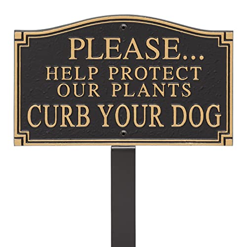 Keep Dog Off Sign Curb Your Dog Protect our Plants Yard Lawn Sign