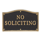 No Soliciting Wall Sign Private Property Sign No Trespassing plaque