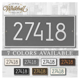 The Modern Hartford Address Plaque -- 7 SIGN COLORS AVAILABLE, Measures - 16.25 x 7.5 x .325