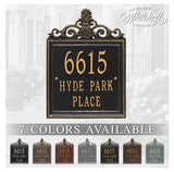 The Lanai Address Plaque (Wall Mounted Plaque) -- 7 SIGN COLORS AVAILABLE, Measures 15" x 11" x 0.375"