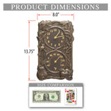 Fruit Bird Indoor Outdoor Wall Clock & Thermometer Made from Solid cast Aluminum