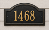 Providence Arch Address Plaque – 17" x 9.5" x 1.25", 6 Colors