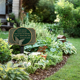 Frank Lloyd Wright Study Nature Garden Plaque with Butterfly Ornament, Cast Aluminum Yard Sign Garden Décor, Made in USA