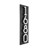 Modern Floating 4.5 Inch Numbers Vertical Address Sign Wall Plaque - Personalized custom wall sign for your home. Exterior outdoor wall mounted. 2 background Colors and 4 Number Colors available for your house- Simple Installation