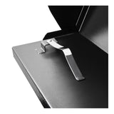 MailVault Modern Square Locking Mailbox – Secure Steel Residential Mailbox with Address Numbers, Weather-Resistant Finish, Contemporary Design. (Post Not Included)