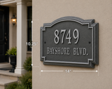 Williamsburg Address Plaque – 14" x 10.25", 6 Colors