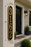 Fast & Easy Vertical Address Plaque – 3.5" x 19", 4 Colors