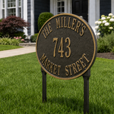 The Hawthorne Oval Lawn Sign, 14.25" x 10.25" x 0.375", 11 COLORS