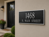 The Hartford Address Plaque (Wall Mounted Sign) - 10 COLORS, Measures 16" x 7.25"