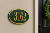 Fast & Easy Oval Address Plaque – 12" x 6.75", 4 Colors