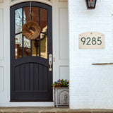 Personalized Cast Metal Address plaque - The Extra Large, Modern Cape Charles Plaque. Made in the USA. Display your address and street name. Custom house number sign. Measures 20" x 13.75" x 0.375"