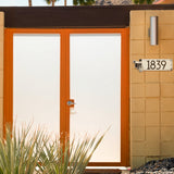 Frank Lloyd Wright Cube Abstraction Modern Personalized Address Plaque, Cast Aluminum House Numbers Sign, Outdoor Wall Mounted Address Sign, Made in USA