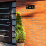 Frank Lloyd Wright Sumac Modern Address Plaque – Personalized