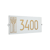 Frank Lloyd Wright Sumac Modern Address Plaque – Personalized