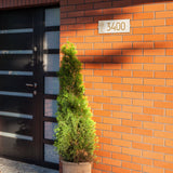 Frank Lloyd Wright Sumac Modern Address Plaque – Personalized