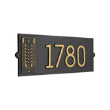 Frank Lloyd Wright Tree of Life Modern Personalized Address Plaque, Cast Aluminum House Numbers Sign, Bronze Verdigris, Outdoor Wall Mounted Address Sign, Made in USA