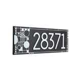 Frank Lloyd Wright Coonley Modern Personalized Address Plaque, Cast Aluminum House Numbers Sign, Outdoor Wall Mounted Address Sign, Made in USA