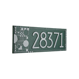 Frank Lloyd Wright Coonley Modern Personalized Address Plaque, Cast Aluminum House Numbers Sign, Outdoor Wall Mounted Address Sign, Made in USA