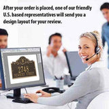 The Acanthus Monogram Plaque – 11.25'' x 14'', 8 Colors