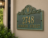 The Acanthus Monogram Plaque – 11.25'' x 14'', 8 Colors