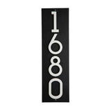 Modern Floating 4.5 Inch Numbers Vertical Address Sign Wall Plaque - Personalized custom wall sign for your home. Exterior outdoor wall mounted. 2 background Colors and 4 Number Colors available for your house- Simple Installation