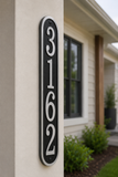 Fast & Easy Vertical Address Plaque – 3.5" x 19", 4 Colors