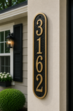 Fast & Easy Vertical Address Plaque – 3.5" x 19", 4 Colors