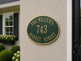 The Hawthorne Oval Plaque, 14.25" x 10.25" x 0.375", 11 COLORS