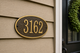 Fast & Easy Oval Address Plaque – 12" x 6.75", 4 Colors