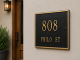Standard Square Address Plaque – 11" x 11", 11 Colors