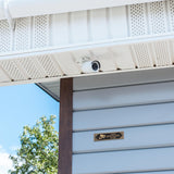 Art Deco “Video Surveillance In Use” Cast Aluminum Plaque – Gold on Black – Durable Door or Gate Sign – Made in USA – 7.5” x 2”