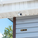 Video Surveillance Plaque – Cast Aluminum Cut Corner Door Sign, Gold on Black, 7.5" x 2" – Durable, Weather-Resistant, Made in USA