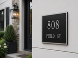 Standard Square Address Plaque – 11" x 11", 11 Colors