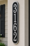 Fast & Easy Vertical Address Plaque – 3.5" x 19", 4 Colors