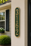 Fast & Easy Vertical Address Plaque – 3.5" x 19", 4 Colors