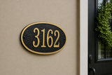 Fast & Easy Oval Address Plaque – 12" x 6.75", 4 Colors
