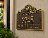The Acanthus Monogram Plaque – 11.25'' x 14'', 8 Colors